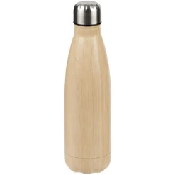 Bouteille isotherme inox effet bois marron 500ml