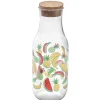 Bouteille plastique design fruits exotiques