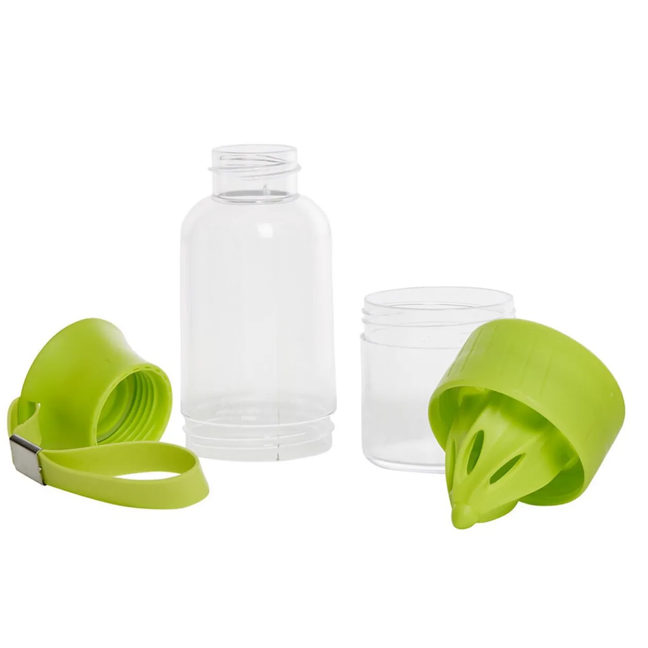 Bouteille presse agrume transparent vert 550 ml