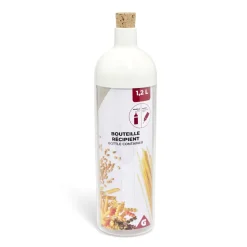 Bouteille récipient 1,2L plastique transparent