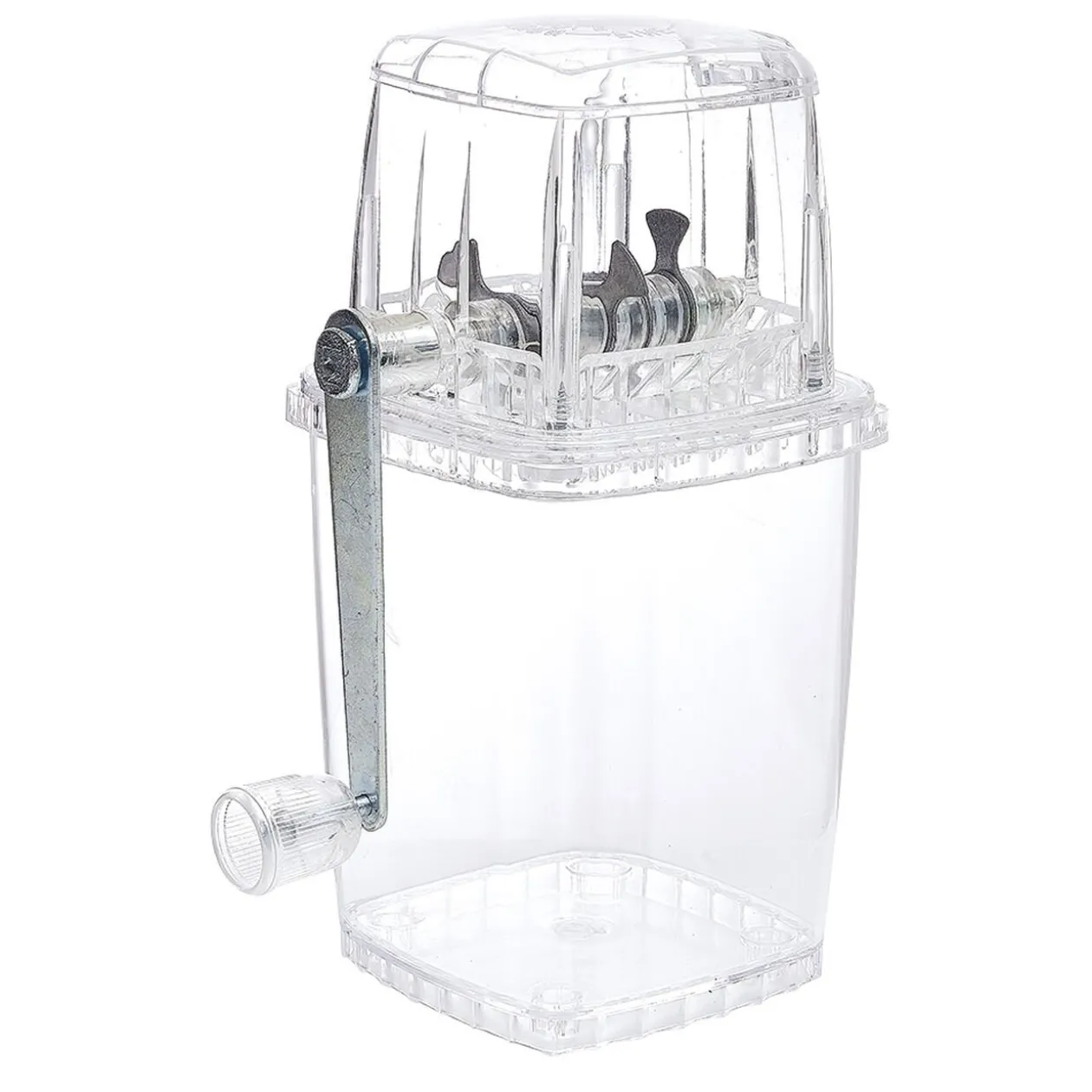 Broyeur à glaçon glace pilée acier inoxydable 15,5x11,5xH23,8cm
