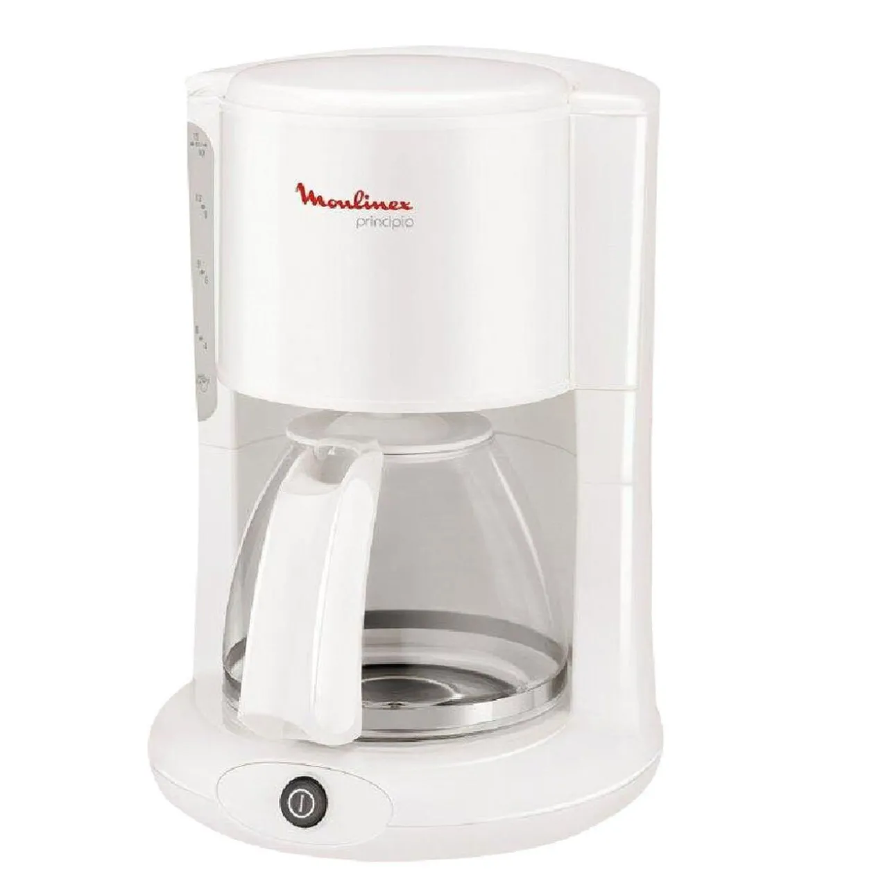 Cafetière Principio Moulinex blanc et rouge