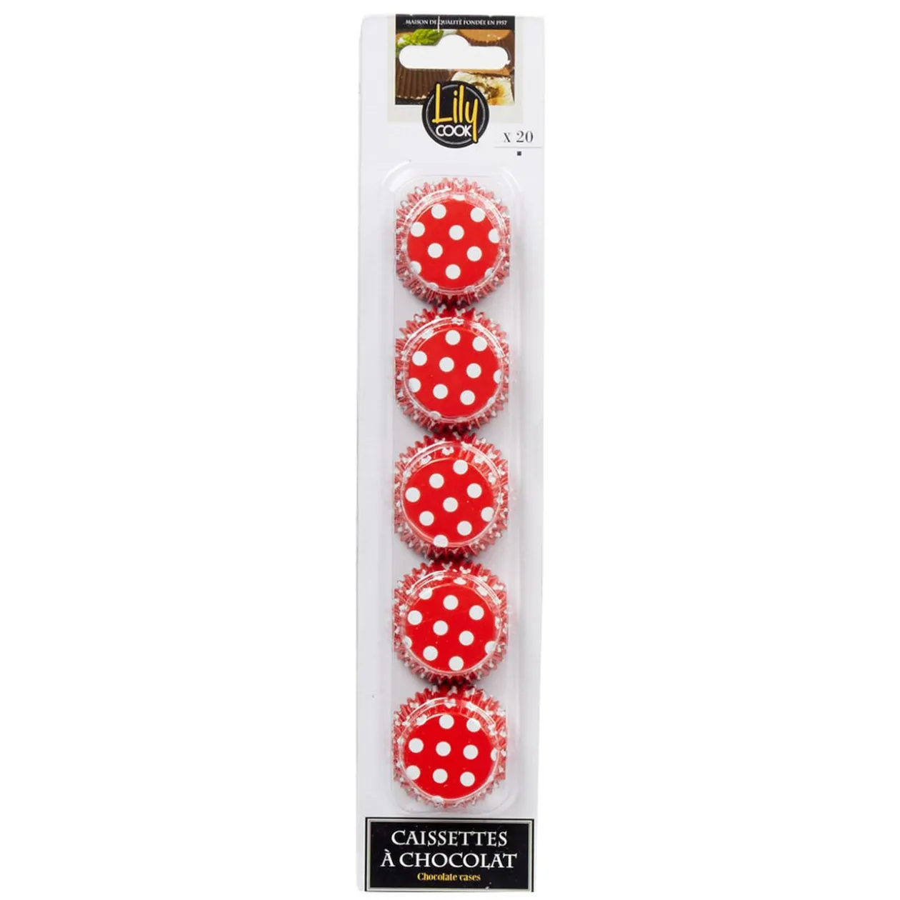 Caissette aluminium rouge et blanc x20