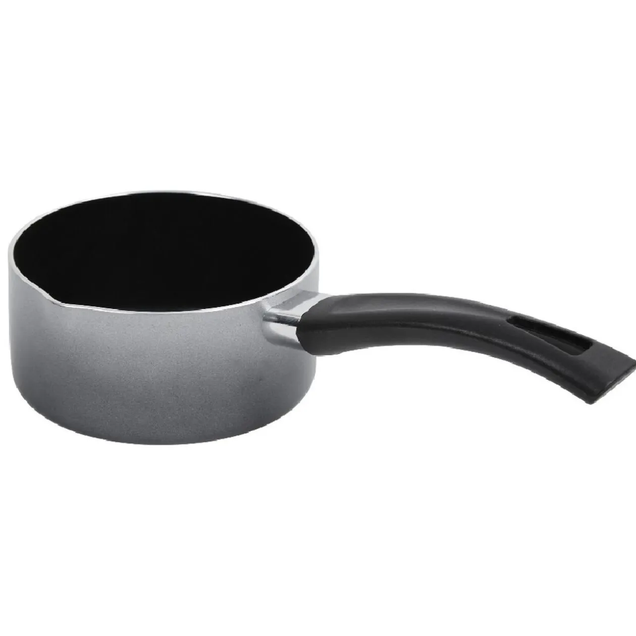 Casserole aluminium anti adhérente grise Ø 14