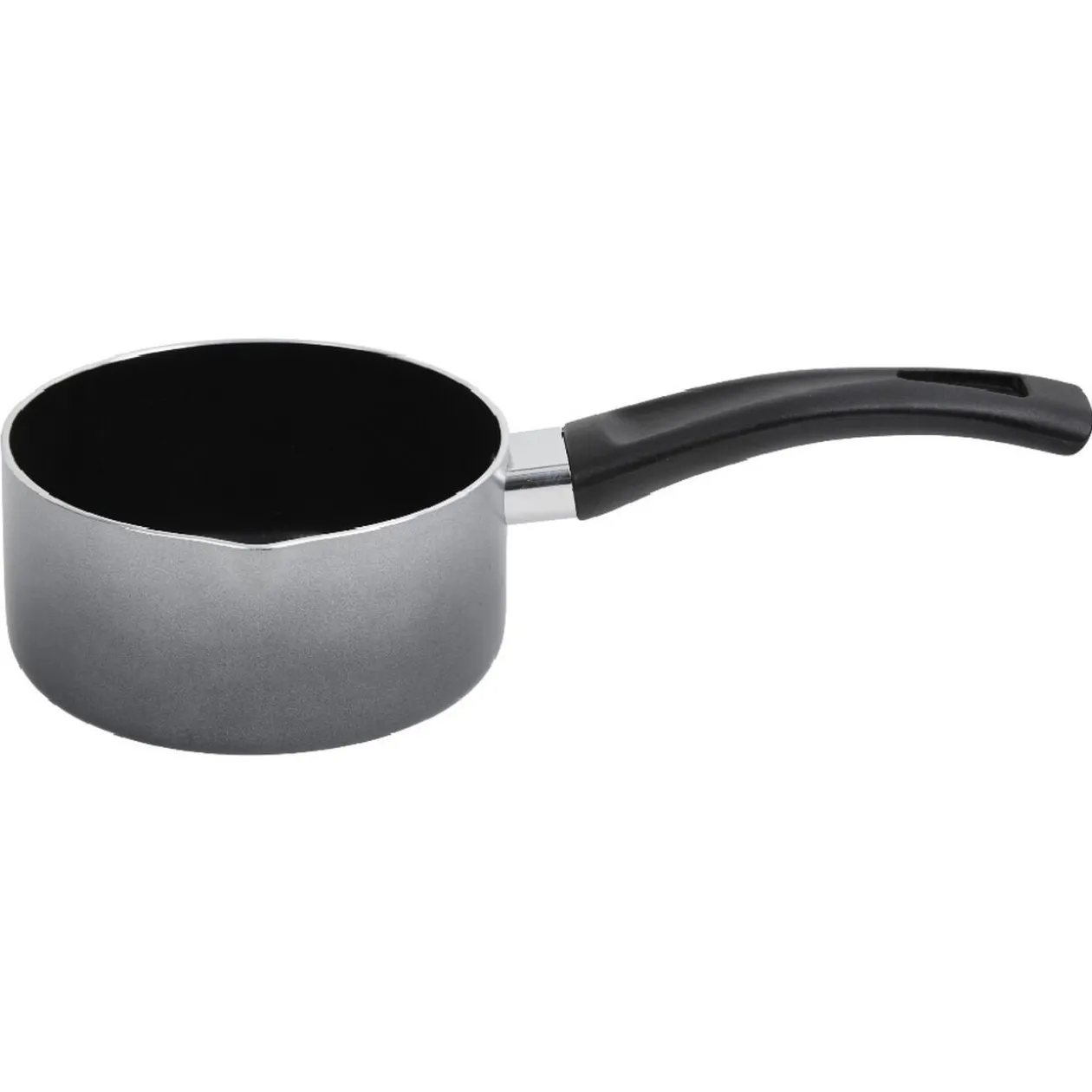 Casserole aluminium anti adhérente grise Ø 14