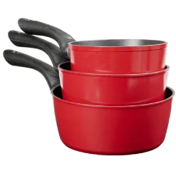 Casserole rouge et noire x3