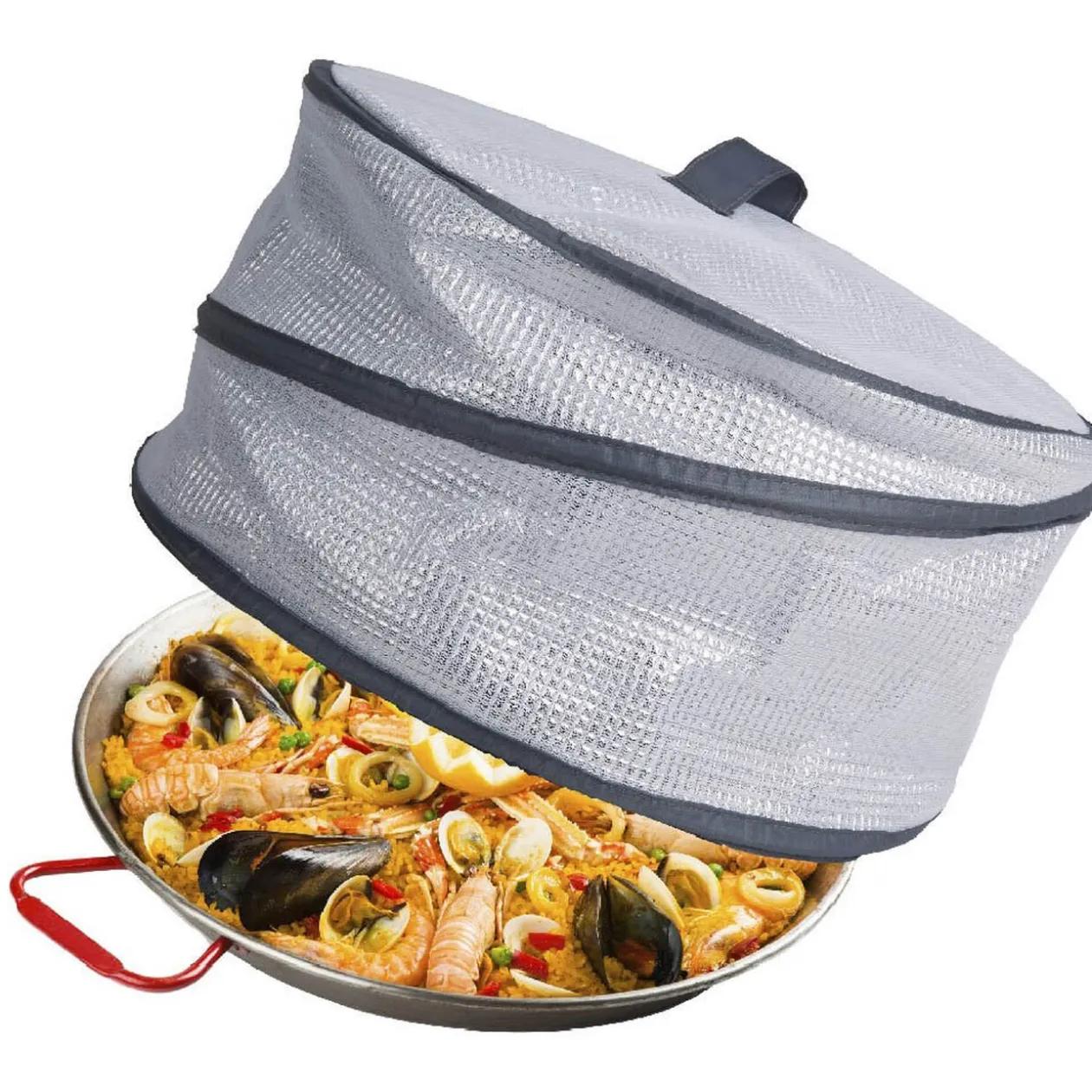 Cloche isotherme couvre plat rétractable
