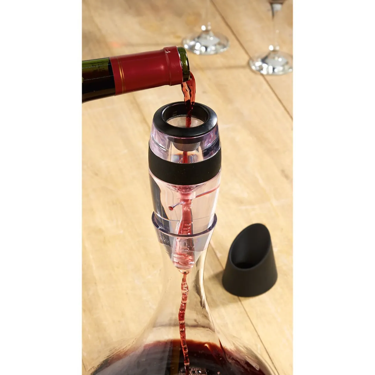 Coffret aérateur de vin en verre