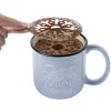 Coffret mug Barista + 2 pochoirs et shaker à chocolat