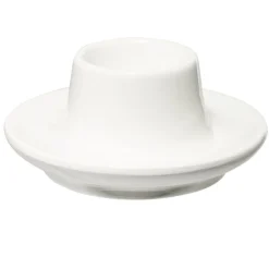 Coquetier rond blanc en dolomite Ø5xH2,3cm