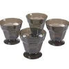 Coupe à glace plastique noire x4
