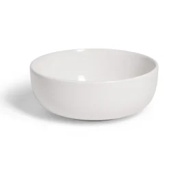 Coupelle en grès Oslo blanc Ø15xH6cm