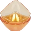 Coupelle plastique orange transparent x6