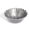 Coupelle ronde en verre design feuille gris Halloween Ø15cm