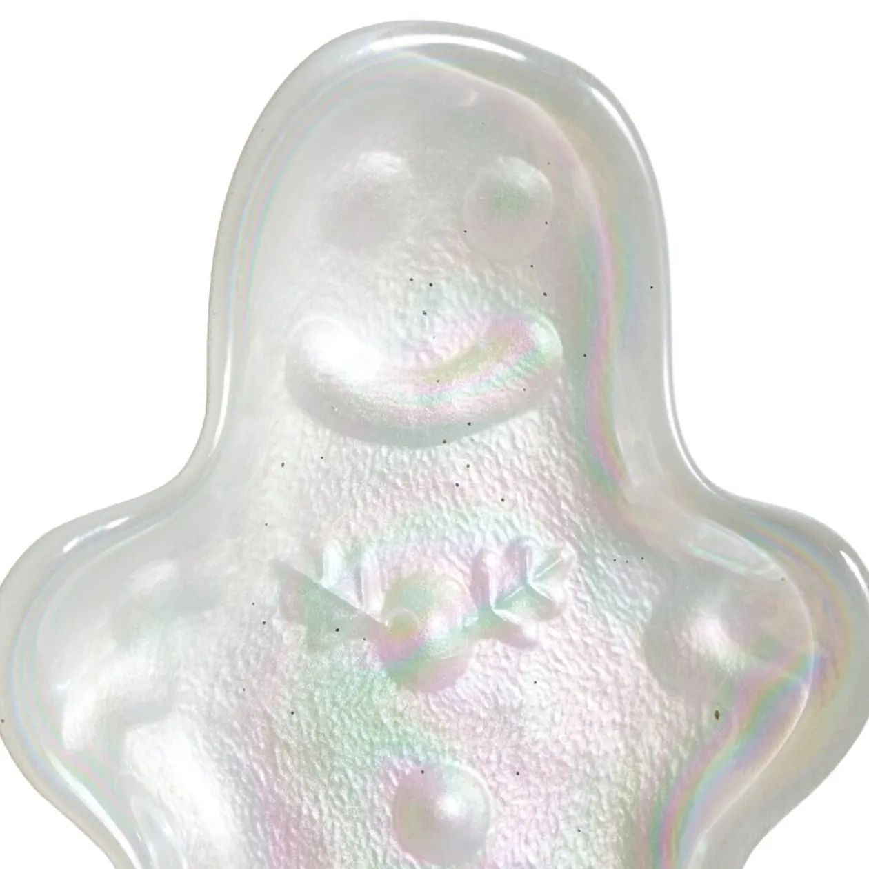 Coupelle verre bonhomme pain d'épice irisé