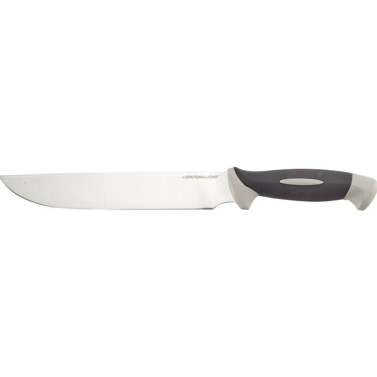Couteau de boucher en inox avec manche bi matière
