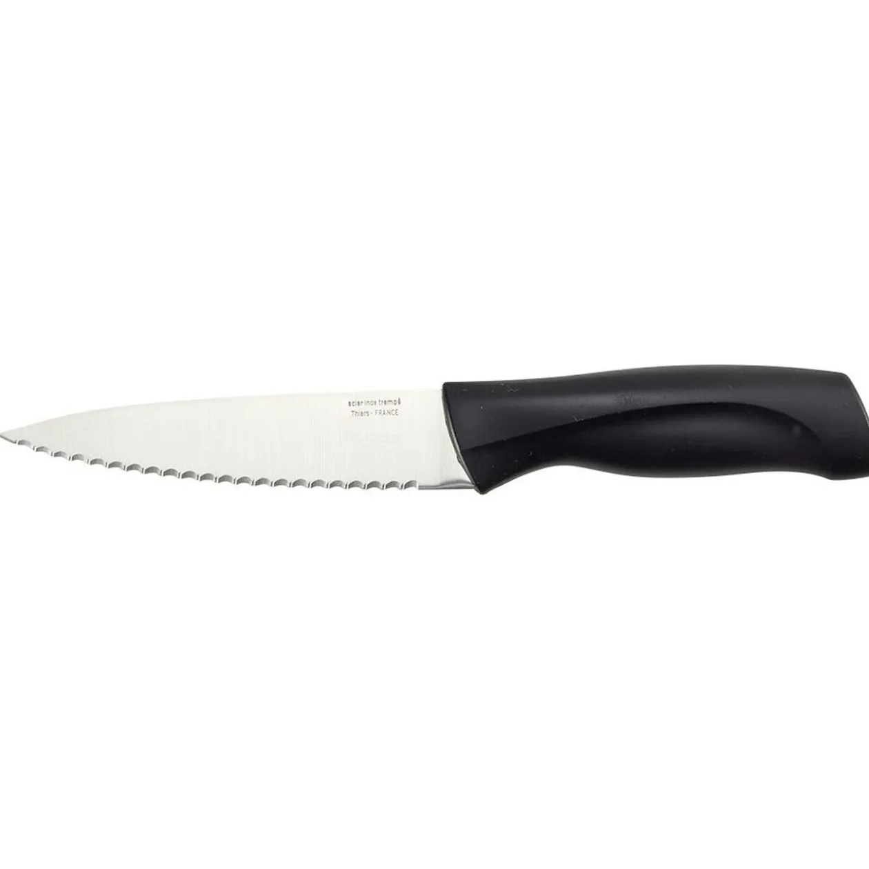 Couteau de cuisine en inox avec manche noir