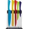 Couteau de cuisine x5 et support
