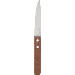 Couteau d'office manche bois lame inox 8 cm