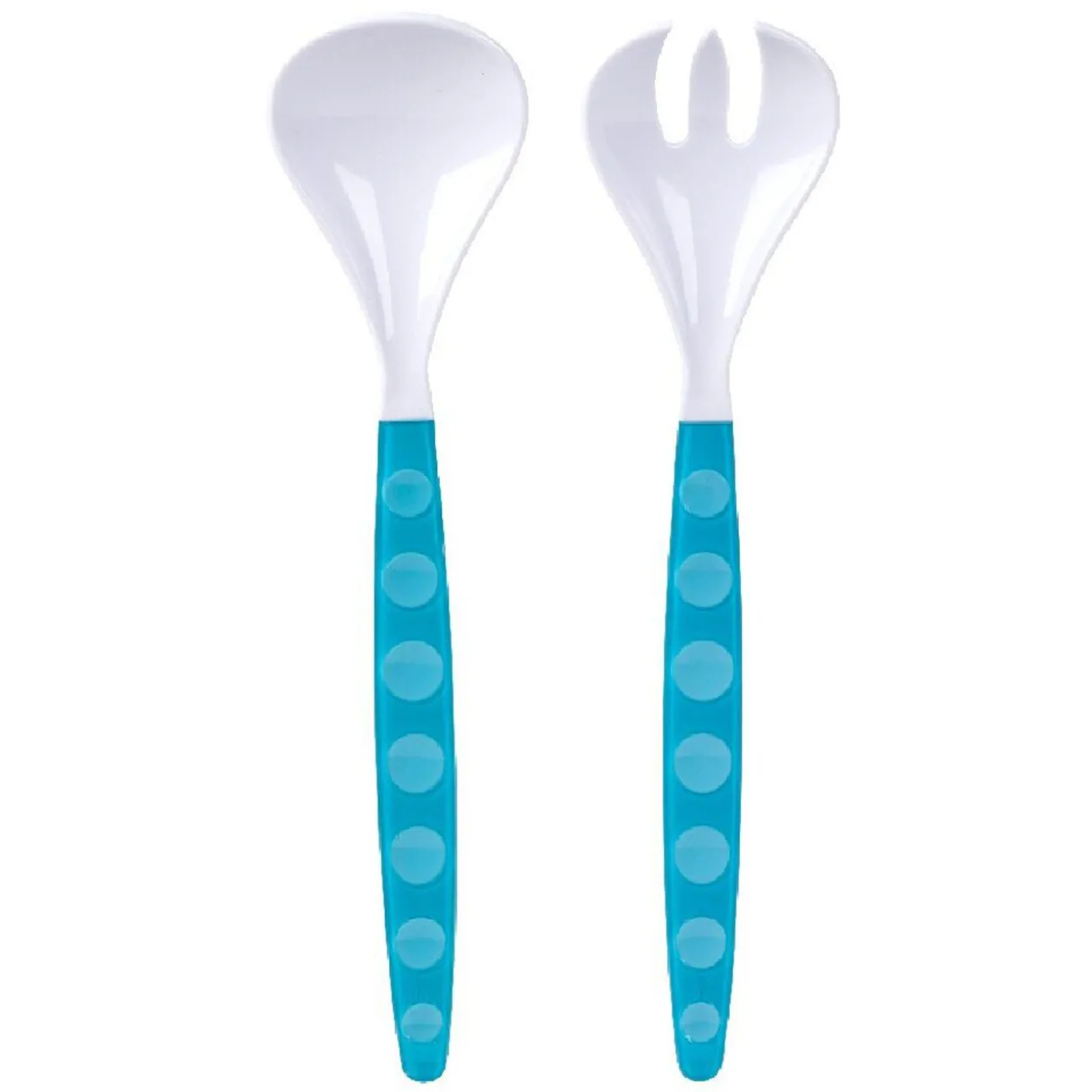 Couvert salade plastique couleur