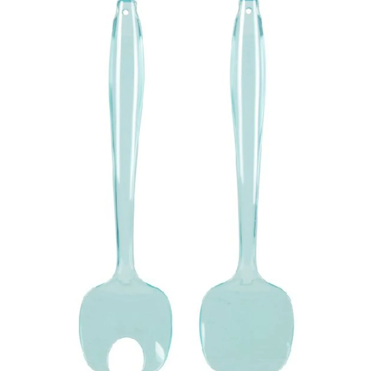 Couverts à salade bleu