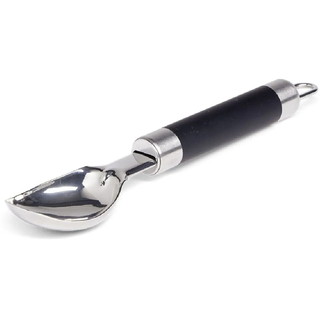 Cuillère à glace en inox avec manche en plastique L.19,5cm