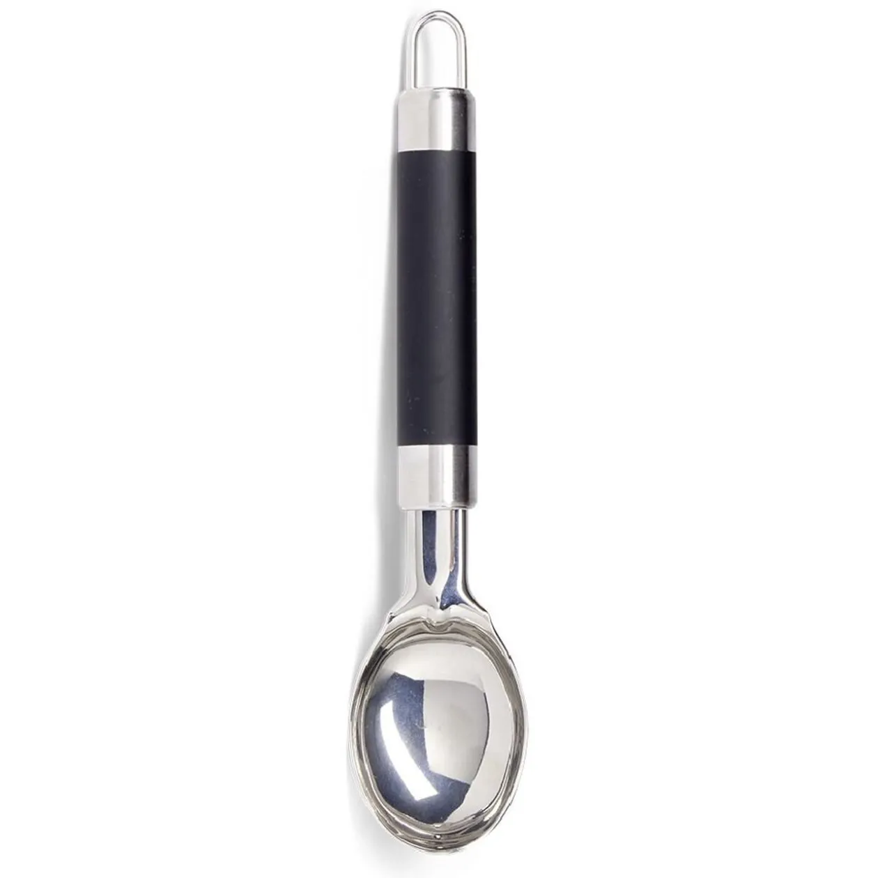 Cuillère à glace en inox avec manche en plastique L.19,5cm