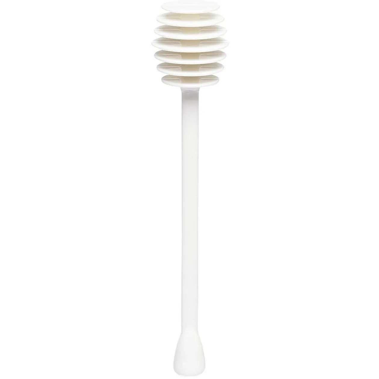 Cuillère à miel en plastique blanc