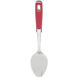 Cuillère à servir en inox manche en polypropylène rouge
