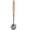 Cuillère à spaghetti en inox avec manche en bois