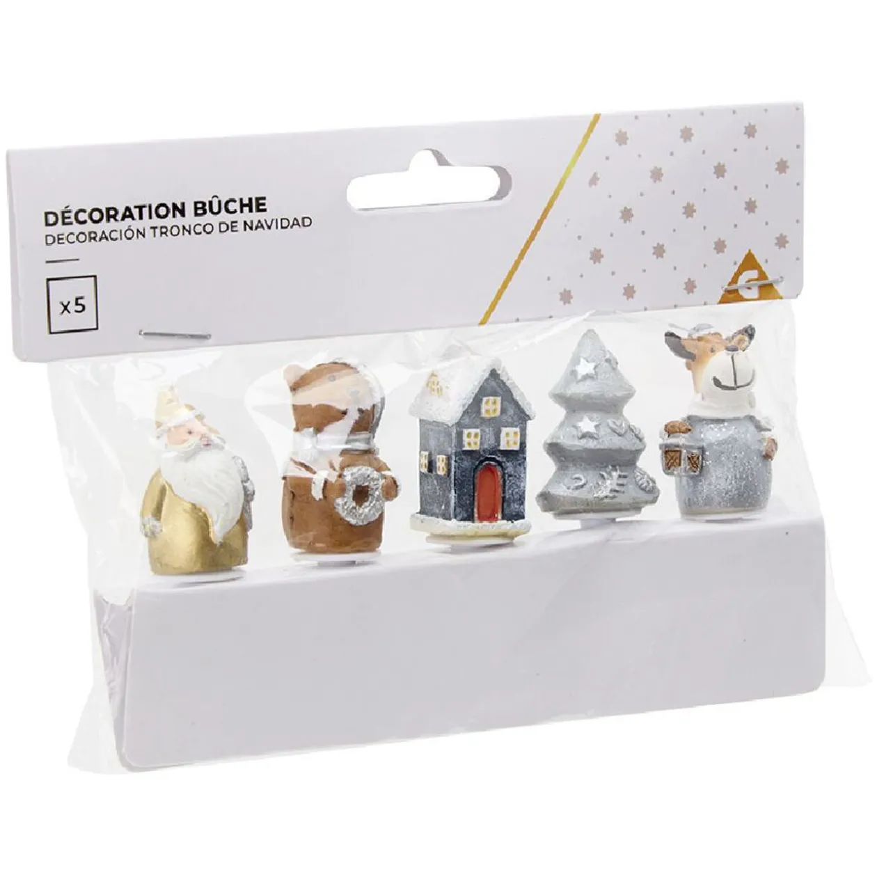 Décoration pour bûche de Noël x5