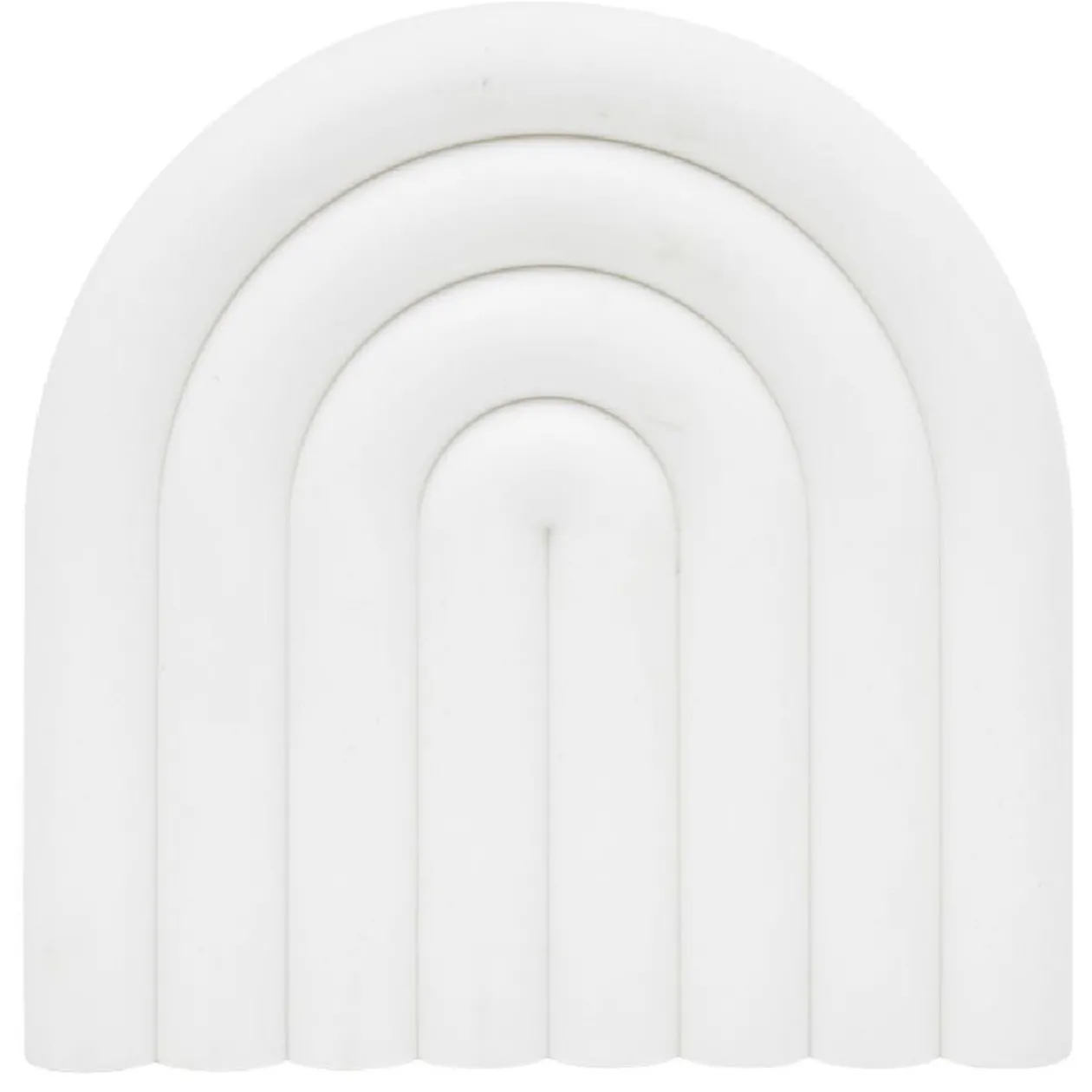 Dessous de plat forme arc-en-ciel uni 15x15cm