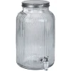 Distributeur à boisson en verre strié 5,5L