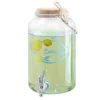 Distributeur à boisson verre avec couvercle liège 3,8 L