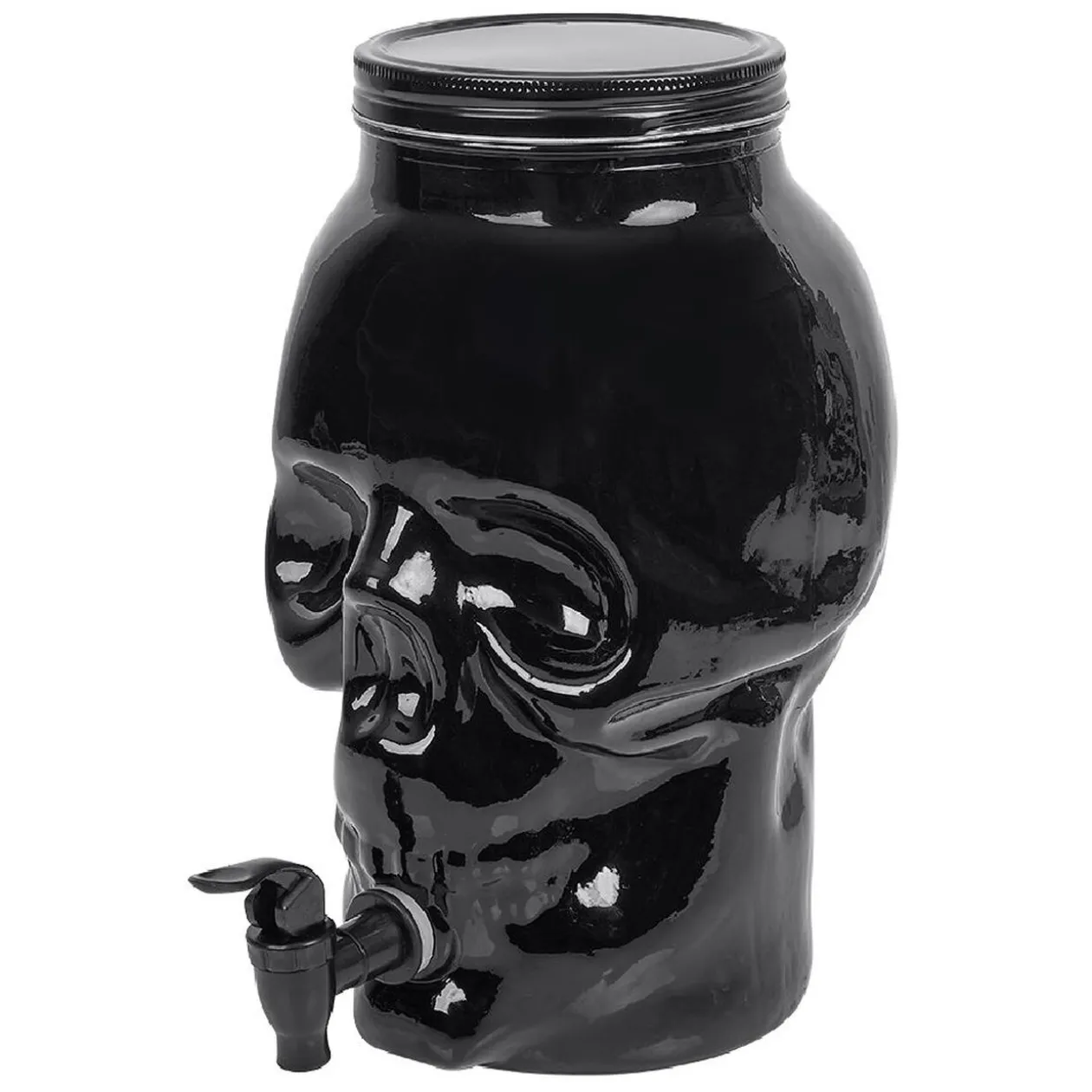 Distributeur de boisson tête de mort en verre