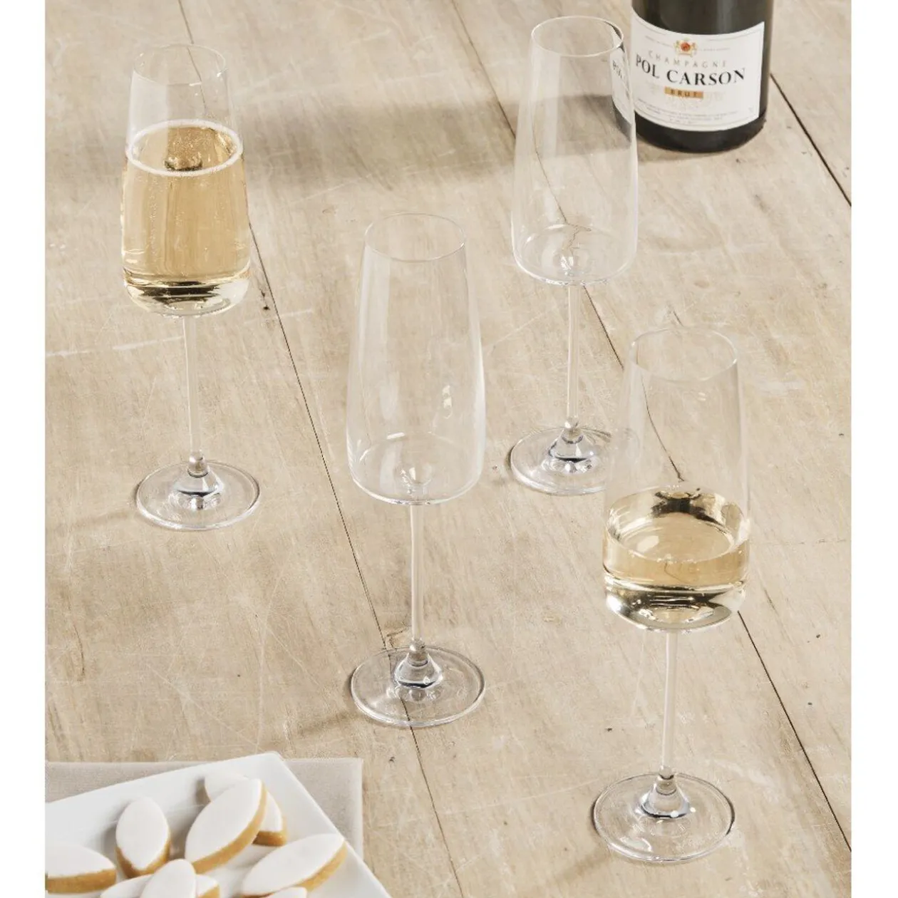 Flûte à champagne cristallin 34 cl x4