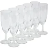 Flûte à champagne en verre 15cl x10