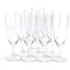 Flûte à champagne en verre 15cl x10