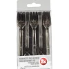 Fourchette plastique argentée x50