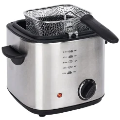 Friteuse et fondue en inox gris