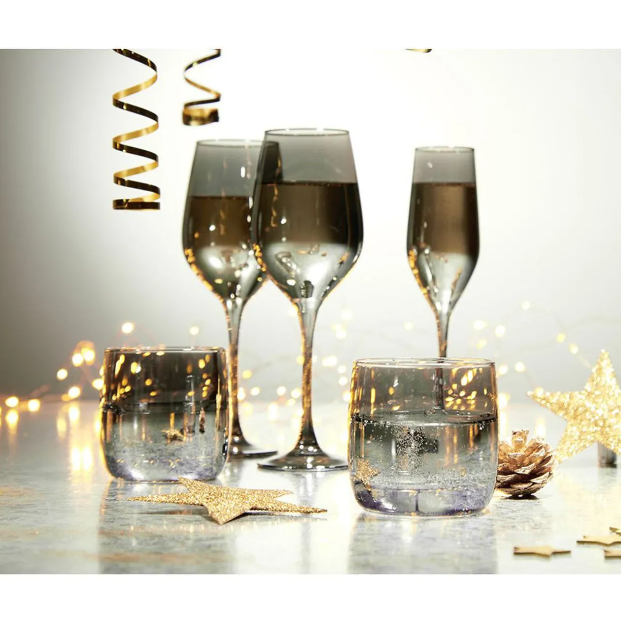 Gobelet en verre Kira Smoked 31cL x4
