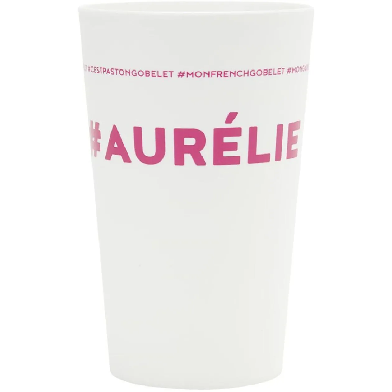 Gobelet plastique prénom #AURÉLIE 33cl