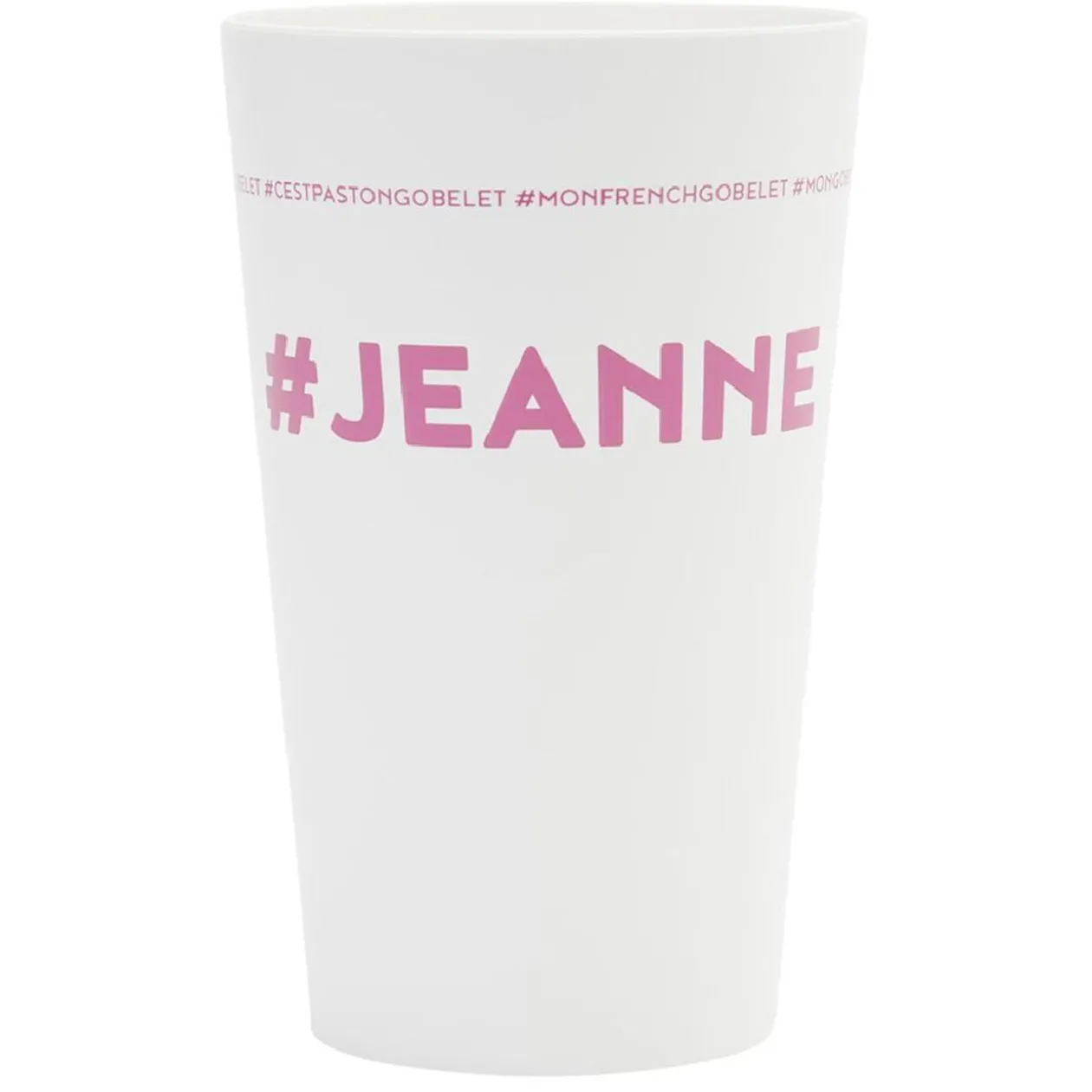 Gobelet plastique prénom #JEANNE 33cl
