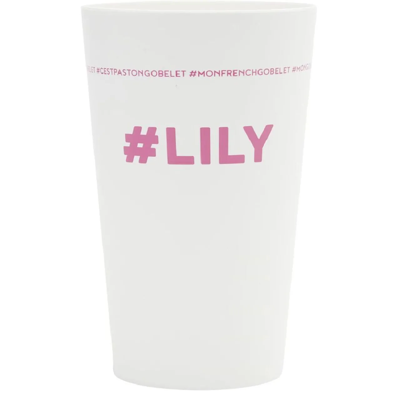 Gobelet plastique prénom #LILY 33cl