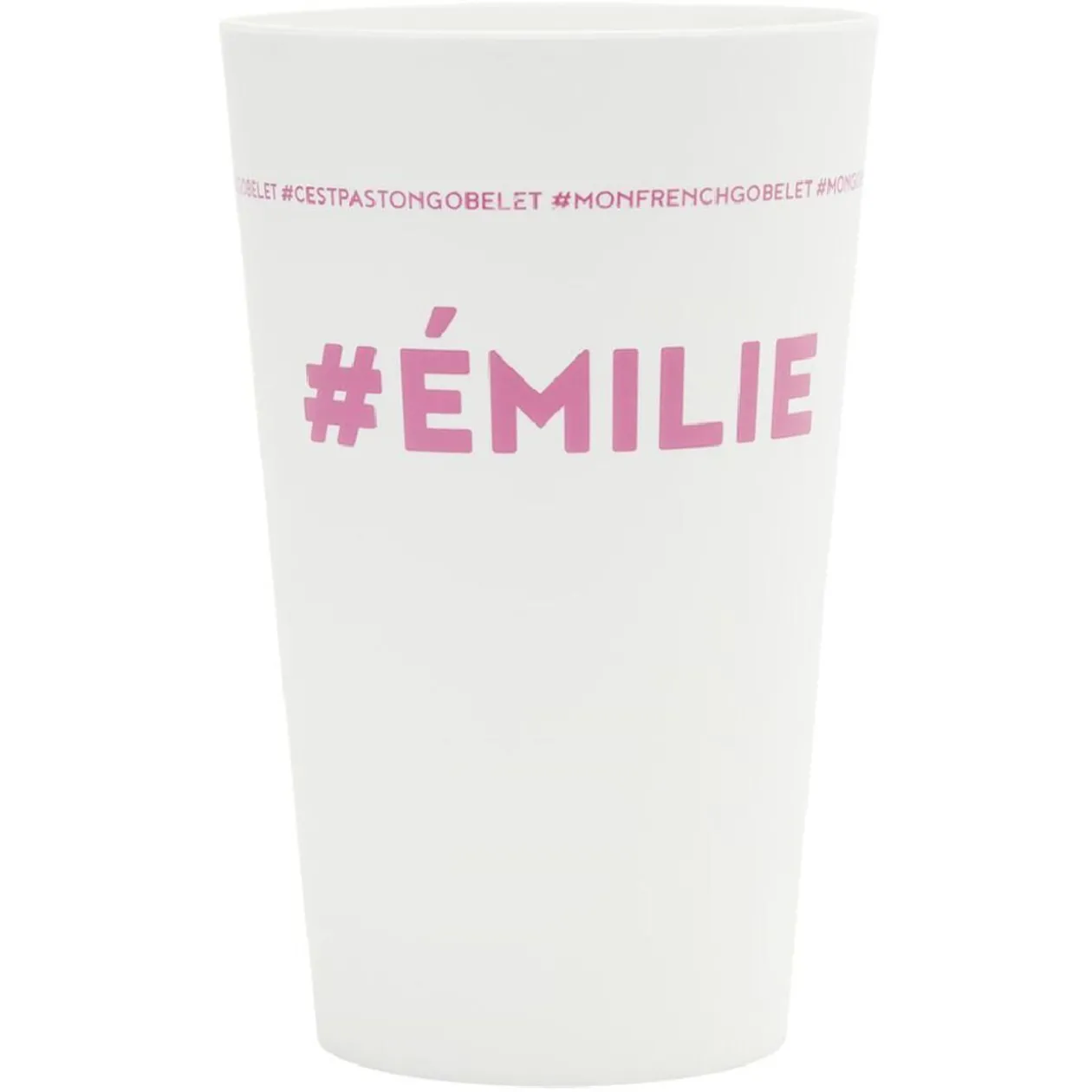 Gobelet plastique prénom #ÉMILIE 33cl