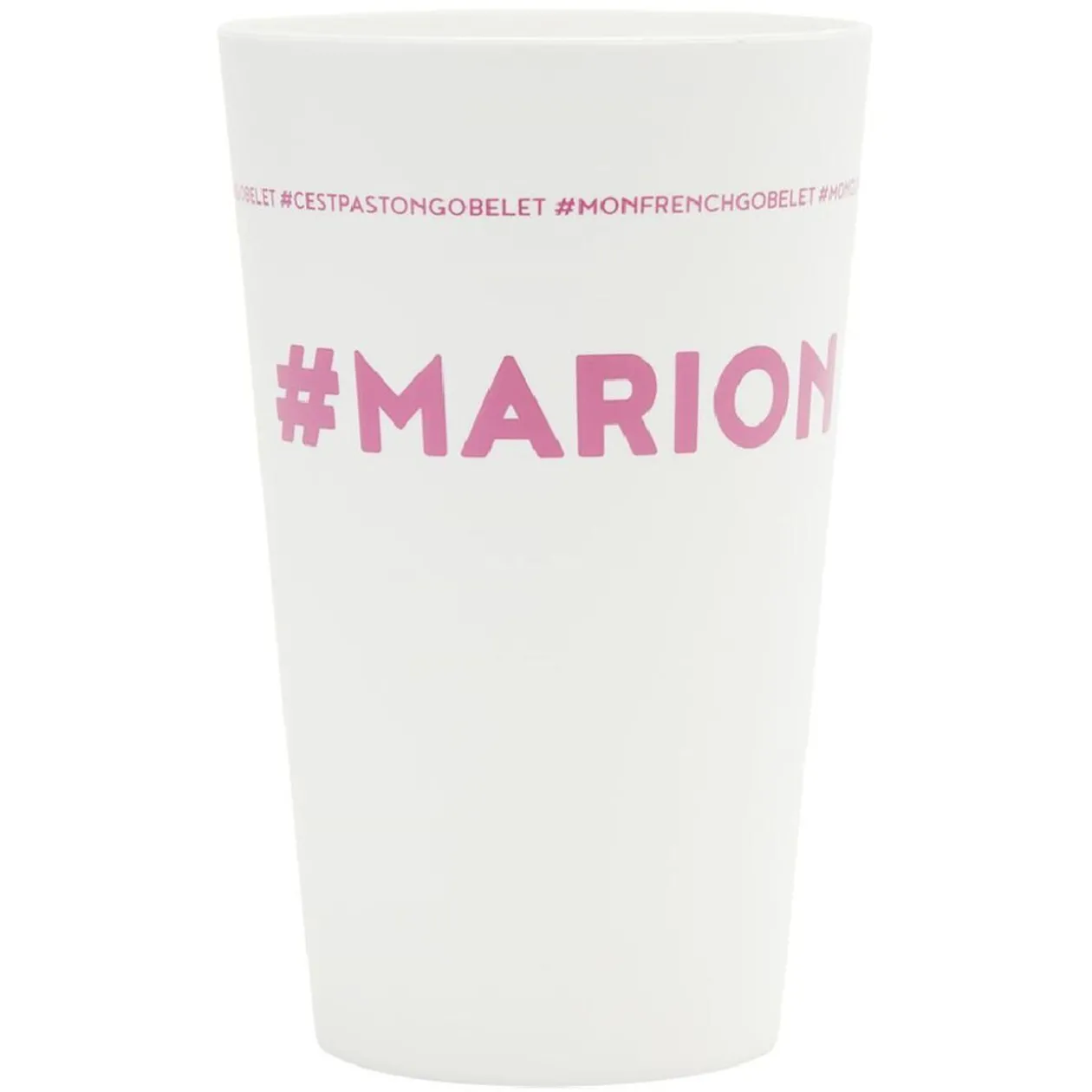 Gobelet plastique prénom #MARION 33cl