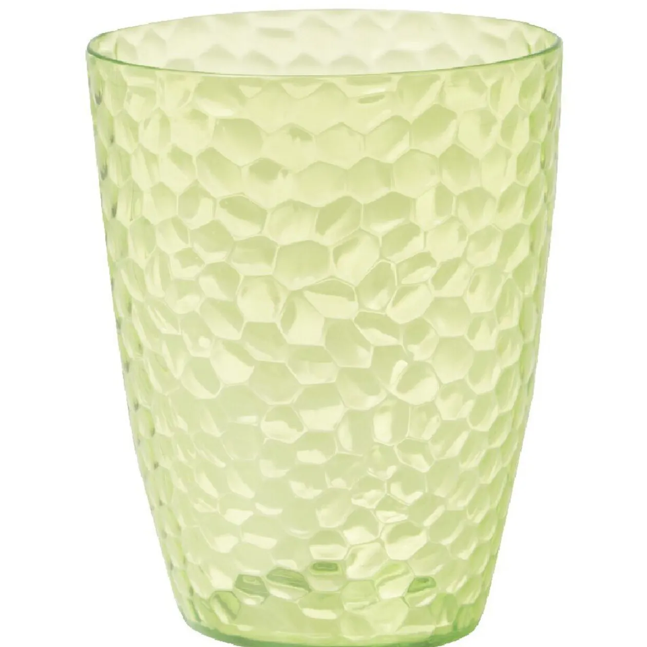 Gobelet plastique vert martelé x6