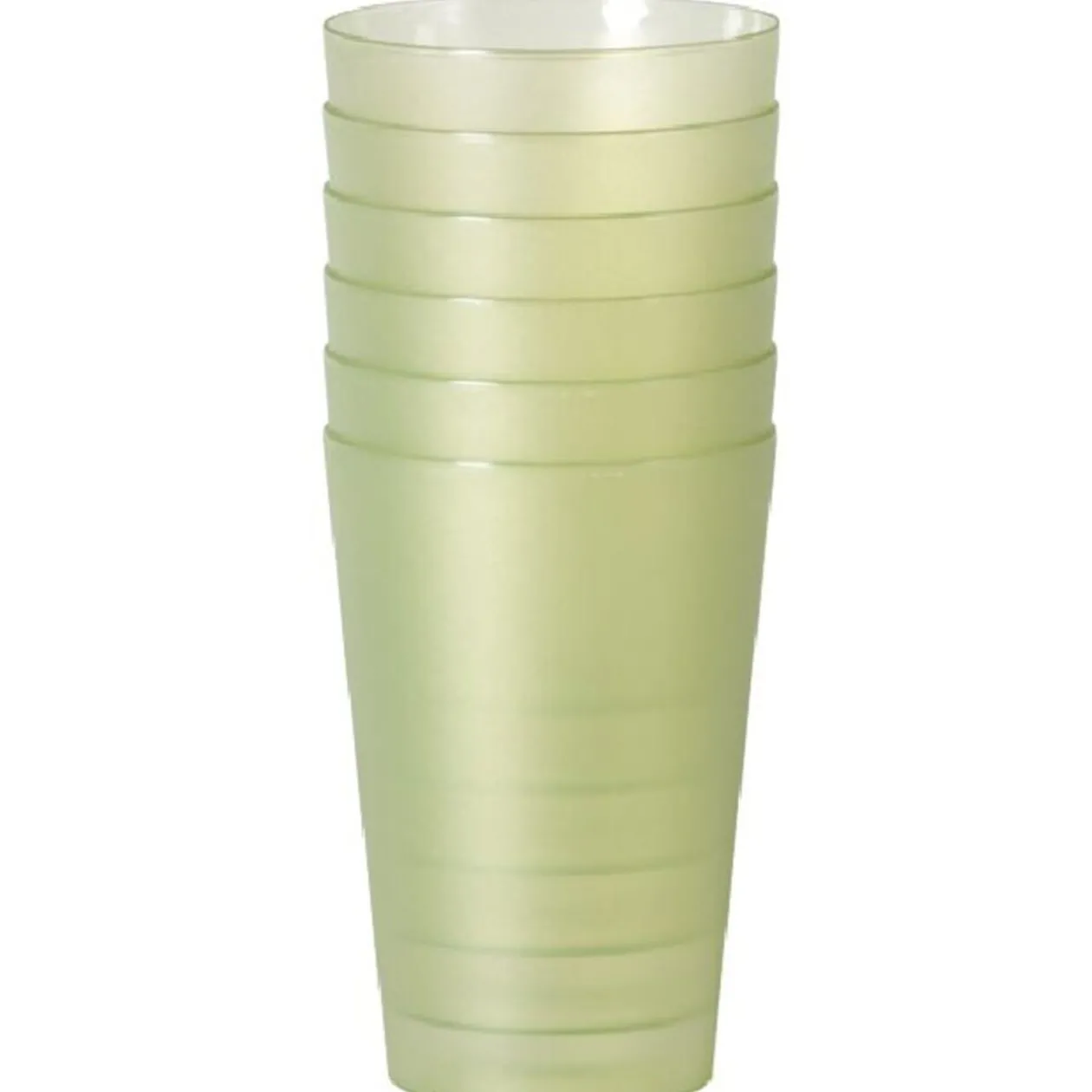 Gobelet plastique vert x6