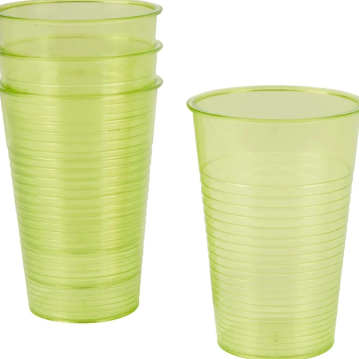 Gobelet plastique vert x4