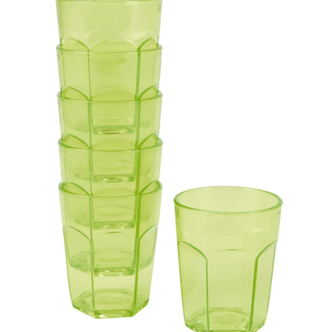 Gobelet plastique vert x6